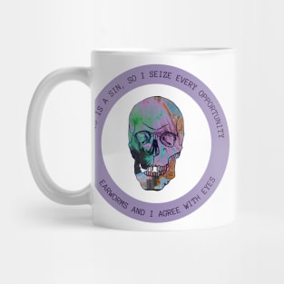 EARWORMS - Surreal Funny Bad Translation with Glitch Art Mug